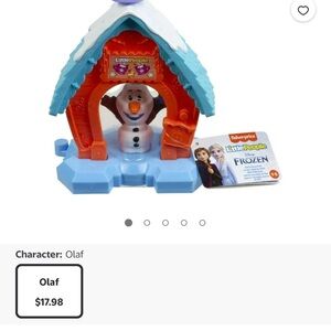Fisher-Price Blue and Orange Action Figure Playset